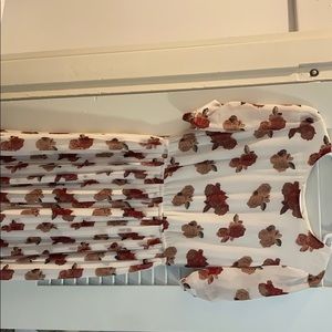 Urban outfitters floral pleated dress